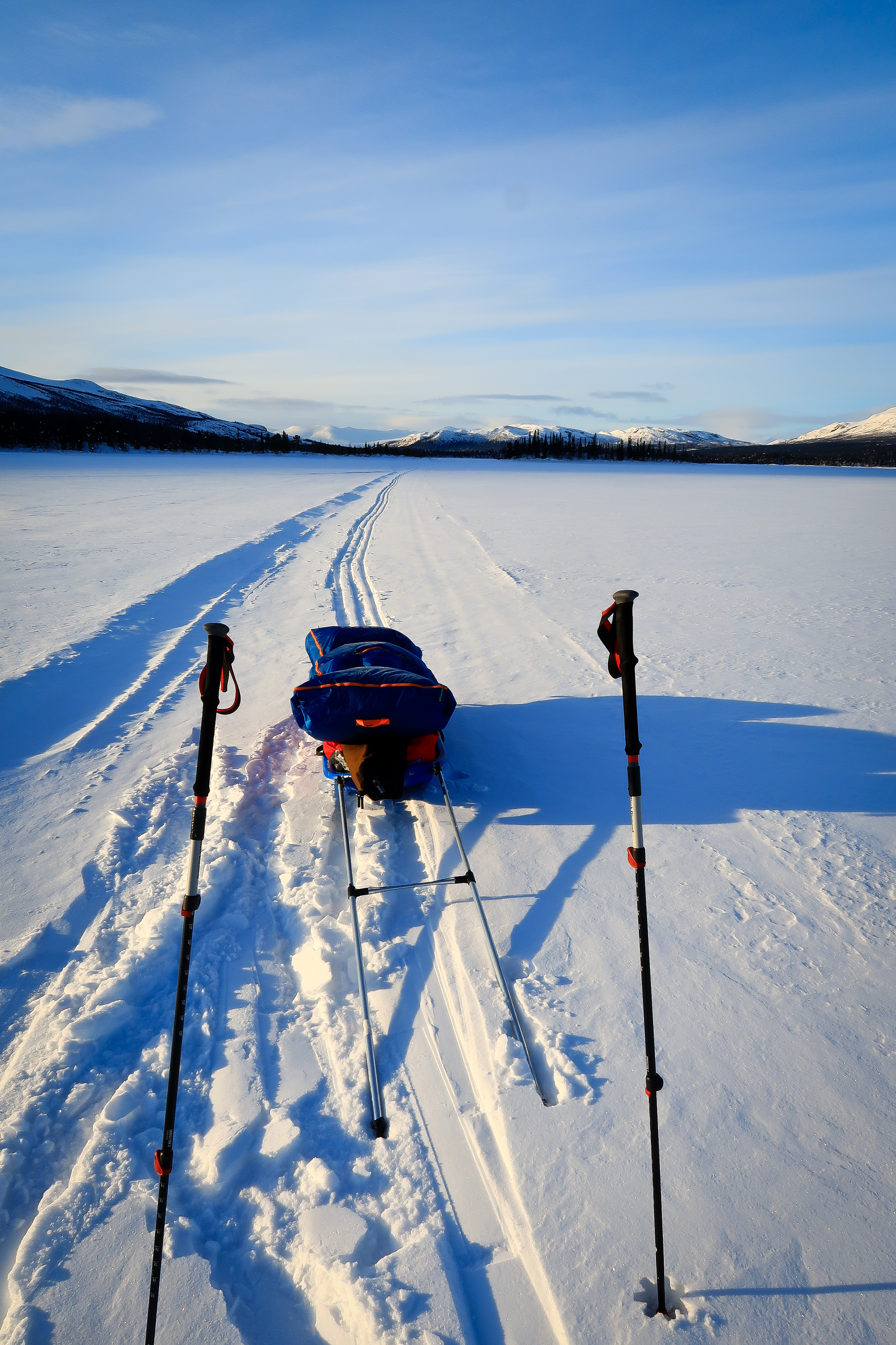 Crossing Frozen Lakes on the Way to Sarek